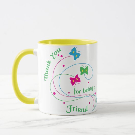 Mug Merci d'être un ami (Gauche)