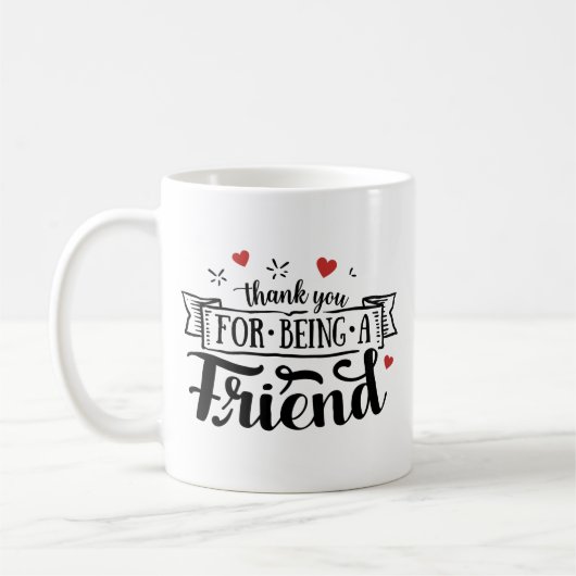 Mug Merci D'Être Un Ami (Gauche)