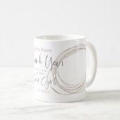 Mug Merci d'être un cadeau de fille de fleurs (Devant droit)