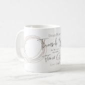 Mug Merci d'être un cadeau de fille de fleurs (Devant gauche)