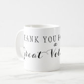 Mug Merci d'être une excellente citation de bénévole (Devant gauche)