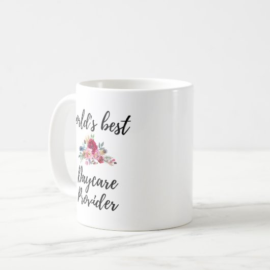 Mug Merci du fournisseur de garderies (Devant gauche)
