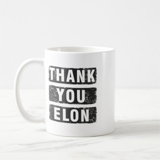 Mug Merci Elon (Gauche)