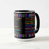 Mug Merci en 30 langues différentes (Devant droit)