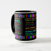Mug Merci en 30 langues différentes (Devant gauche)