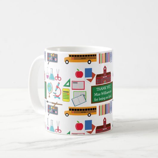 Mug MERCI Enseignant Appréciation School (Devant gauche)