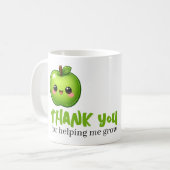 Mug Merci enseignant de m'avoir aidé à grandir (Devant gauche)
