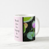 Mug Merci Enseignant Pink Water Lily Photo Flower (Devant droit)