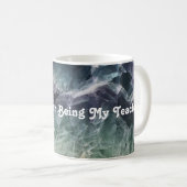 Mug Merci Enseignant Vert Purple Fluorite Photo Gem (Devant droit)