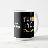 Mug Merci Enseignants et étudiants Diplôme Cadeau (Devant droit)