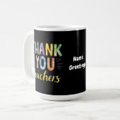 Mug Merci Enseignants et étudiants Diplôme Cadeau (Devant gauche)