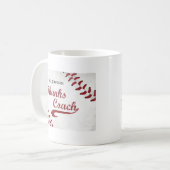 Mug Merci Entraîneur De Baseball Grand Grunge Baseball (Devant gauche)