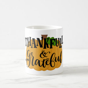 Mug Merci et Citrouille gracieux