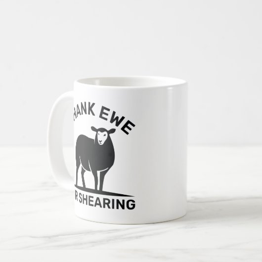 Mug Merci Ewe pour sa décision (Devant gauche)