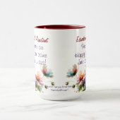 Mug Merci floral Fin de l'année scolaire PERSONNALISER (Centre)