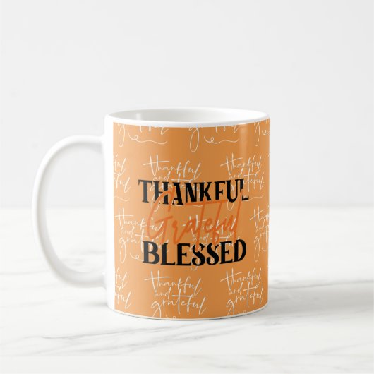 Mug Merci, Grâces, Béni (Gauche)