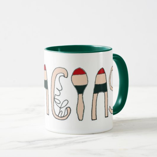 Mug Merci/Gracias (Devant droit)