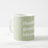 Mug Merci gracieux béni | Citation d'action de grâces (Devant gauche)