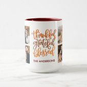 Mug Merci gracieux bienheureux 4 Nom de la photo Café (Centre)