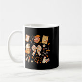 Mug Merci Infirmière Automne Stethoscope Coquette Bow  (Gauche)