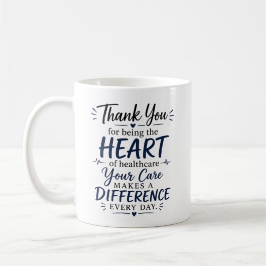 Mug Merci Infirmière – Vos Soins Font une Différence (Gauche)