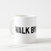 Mug Merci Jésus | Béni | Marcher par la foi (Devant gauche)