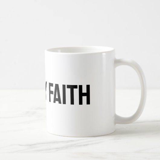 Mug Merci Jésus | Béni | Marcher par la foi (Droite)