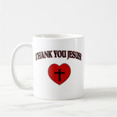 Mug Merci Jésus (coeur) (Gauche)