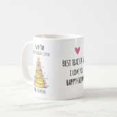 Mug Merci Maître Sapin de Noël Crayon  (Devant gauche)
