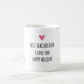 Mug Merci Maître Sapin de Noël Crayon  (Centre)