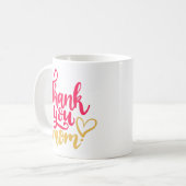 Mug Merci maman avec coeur (Devant gauche)