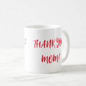 Mug Merci maman typographie (Devant droit)