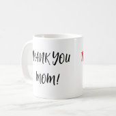 Mug Merci maman typographie (Devant gauche)
