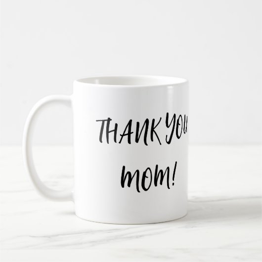 Mug Merci maman typographie (Gauche)