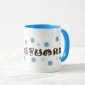 Mug Merci Merci Penguin Winter Snowflake Snow (Devant droit)