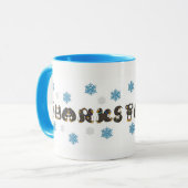 Mug Merci Merci Penguin Winter Snowflake Snow (Devant gauche)