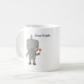 Mug Merci mignon Domo Arigato de sourire de fleur de (Devant gauche)