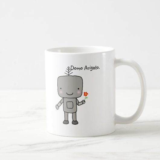 Mug Merci mignon Domo Arigato de sourire de fleur de (Droite)