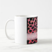 Mug Merci Motif de Dalmatie rose et noir (Gauche)