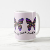 Mug Merci Nanny Appréciation Bright Butterfly (Devant droit)