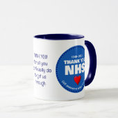 Mug MERCI NHS 75 ans (Devant droit)