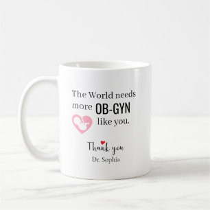 Mug Merci OB-GYN Nom personnalisé