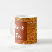 Mug Merci Orange - Couleurs d'automne Gratitude (Devant gauche)