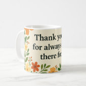 Mug "Merci Papa" floral - Cadeau de la fête des pè (Devant gauche)
