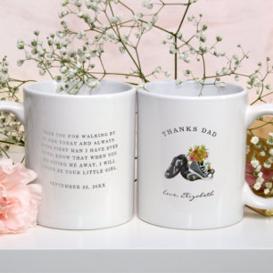 Mug Merci Papa Marcher à mes côtés Chaussures à l'aq