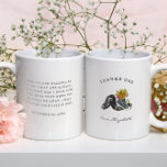 Mug Merci papa | Marcher près de My Side Watercolor Ch<br><div class="desc">Faites savoir à votre père ce qu'il veut dire pour vous le jour de votre mariage avec notre belle et spéciale tasse de mariage personnalisée. Doté de jolies illustrations de chaussures à l'aquarelle avec des fleurs. Poème ou message personnalisé à l'arrière. Personnalisez avec votre date et votre nom de mariage....</div>