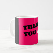 Mug Merci papillon rose (Devant gauche)