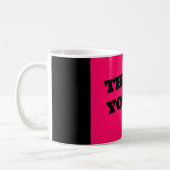 Mug Merci papillon rose (Gauche)