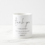 Mug Merci photo Eucalyptus pour être une servante<br><div class="desc">Eucalyptus Photo Merci for Being Bridesmaid Offrez à votre femme d'honneur un cadeau de remerciement pour qu'elle puisse profiter de ce design minimaliste avec un script de style manuscrit pour le Merci et le reste du texte que vous pouvez facilement personnaliser.</div>
