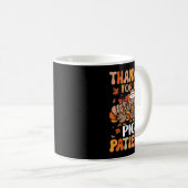 Mug Merci Picu Nurse Thanksgiving Turquie pédiatrique (Devant droit)